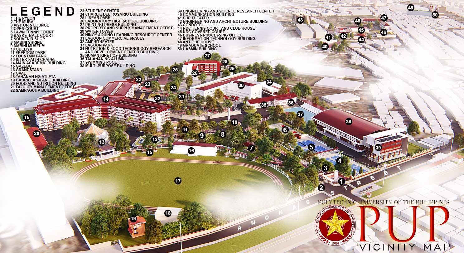 PUP Santa Mesa Campus Map